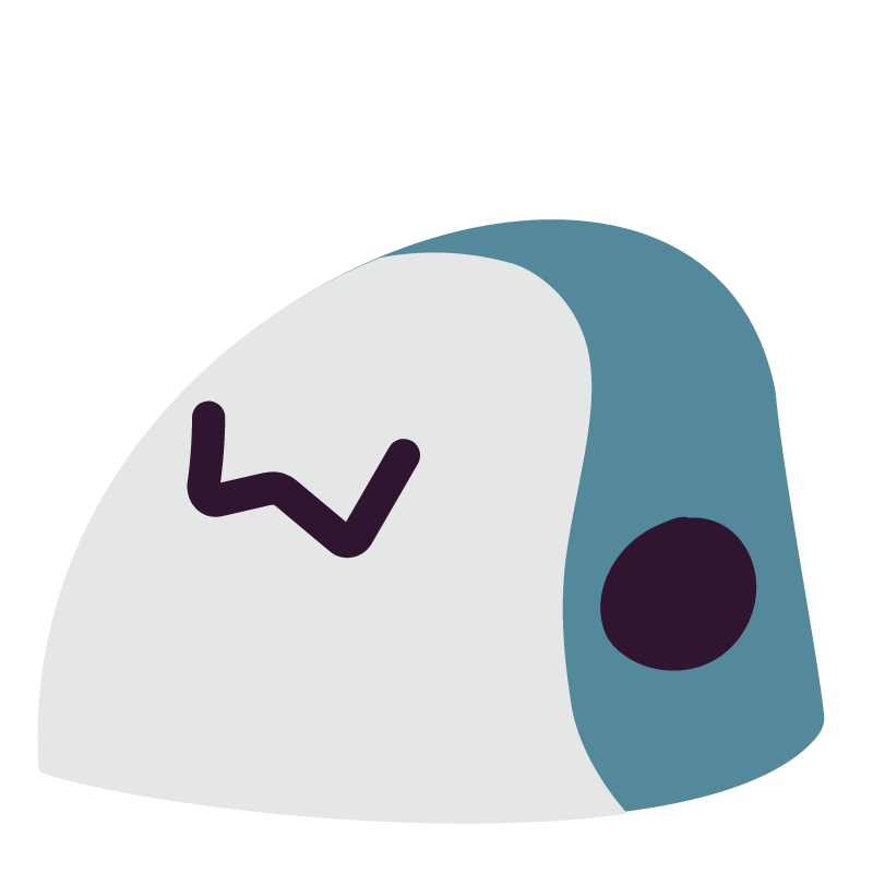 The blobhaj emoji on transfem.social, which is a stylized cartoon of IKEA's blue stuffed shark